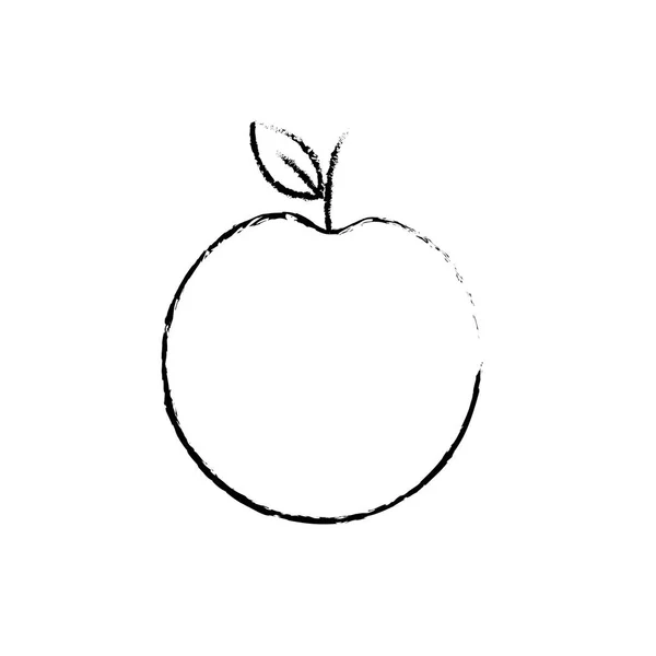 Figure Pomme Déclicieux Fruit Avec Des Ingrédients Naturels Illustration Vectorielle — Image vectorielle