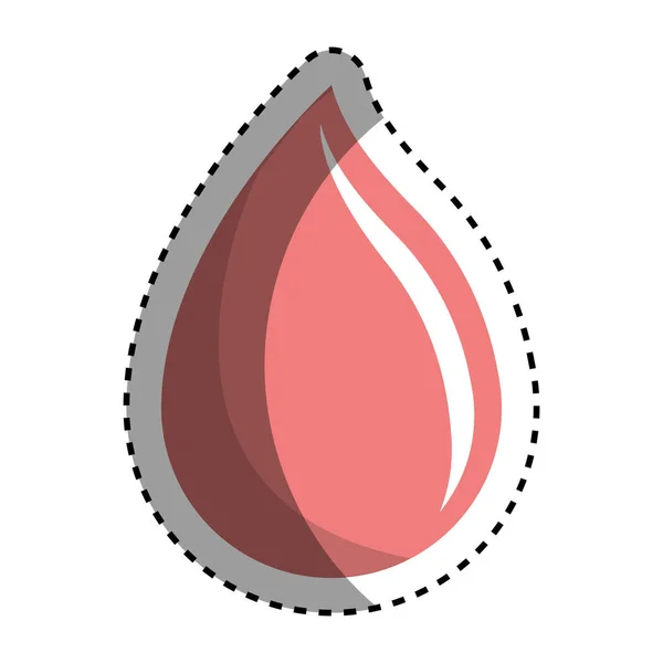 Merah Drop Donasi Darah Transfusi Vektor Ilustrasi - Stok Vektor
