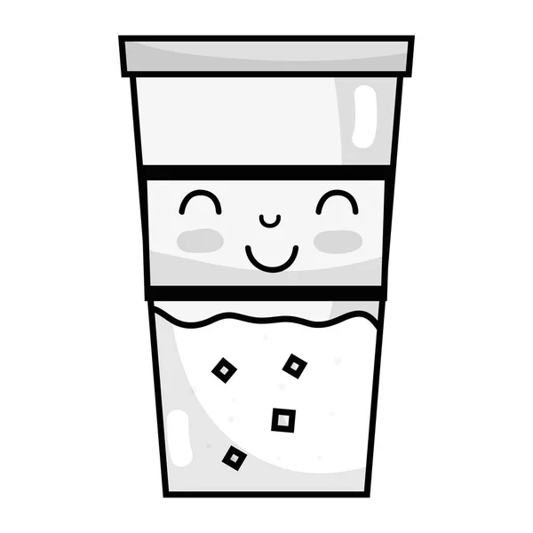 Иллюстрация Милого Напитка Happy Drink — стоковый вектор
