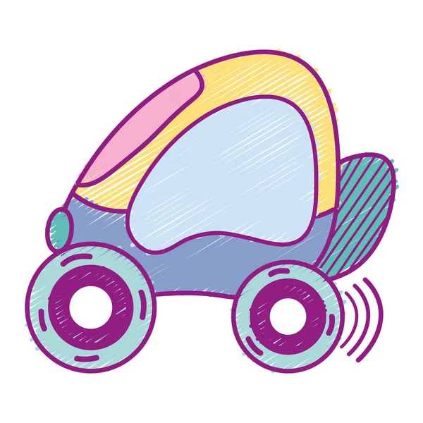 Coche Futurista Con Elementos Modernos Diseño Vector Ilustración — Vector de stock