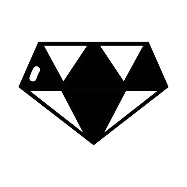 Περίγραμμα Εικονογράφηση Διάνυσμα Κομψό Σχεδιασμό Αξεσουάρ Χαριτωμένο Διαμάντι — Διανυσματικό Αρχείο