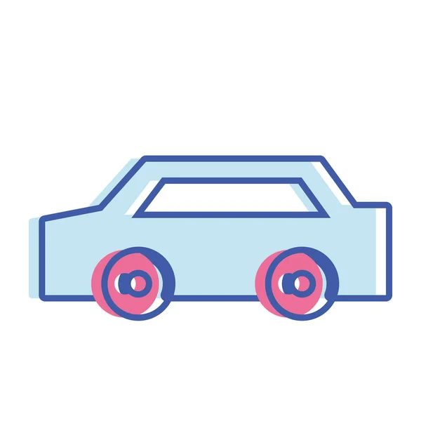 Normales Auto Zum Transport Und Moderne Vektor Illustration — Stockvektor