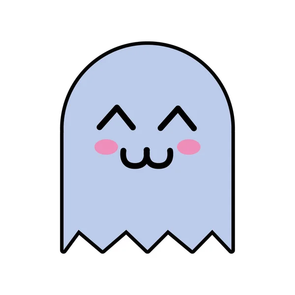 Kawaii Cute Happy Videogame Character Vector Illustration — Stock Vector