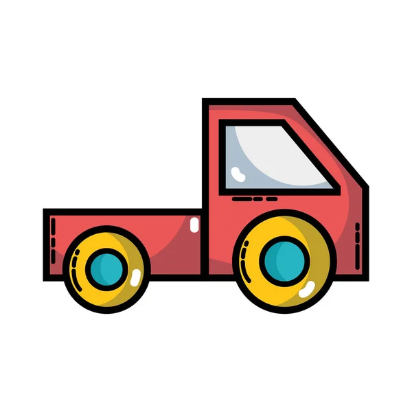 トランク車両輸送スタイル デザイン ベクトル図 — ストックベクタ