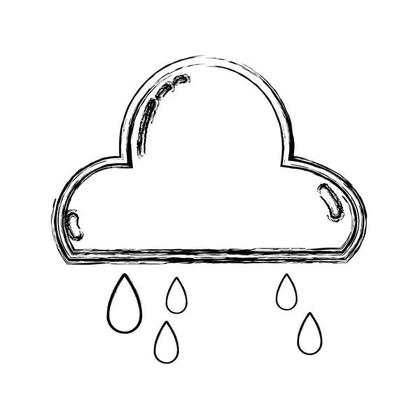 Фігура Гарна Хмарна Дощова Погода Небі Векторні Ілюстрації — стоковий вектор