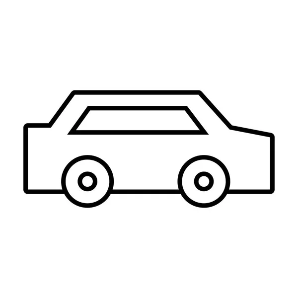 Linie Normales Auto Zum Transport Und Vektor Modernen Stils Illustration — Stockvektor