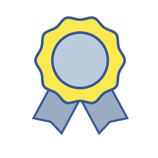 Medal Symbol Winner Competition Game Vector Illustration — Stock Vector