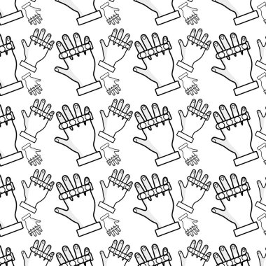 El kadar tırnak ve parmak arka plan, vektör çizim ile