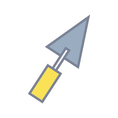 üçgen spatula donanımları, endüstriyel hizmet onarım vektör çizim