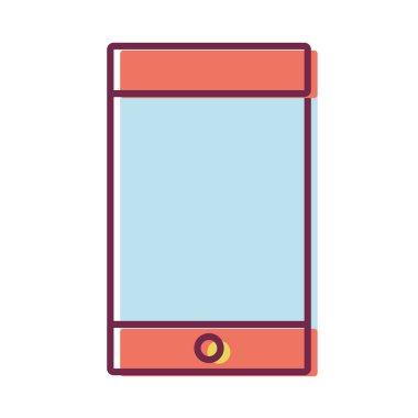 iletişim iletiyi vektör çizim için Smartphone elektronik teknolojisi