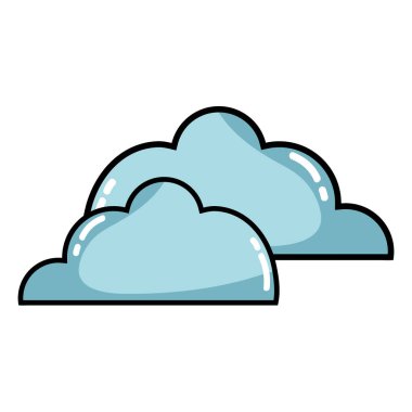 güzel bulutlar doğal hava tasarlamak vektör