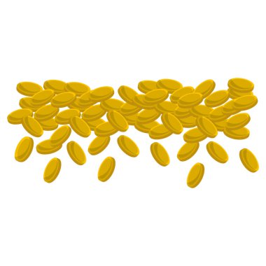 birçok metal sikke vektör çizim tasarım