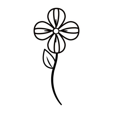 Güzellik çiçek dekorasyon şekil, çizim tasarım vektör