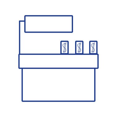 siluet kasa teknoloji ürünleri illüstrasyon vektör kontrol etmek için