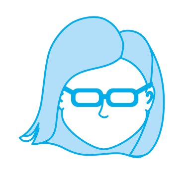 siluet varsayılan avatar kadın sosyal Kullanıcı vektör çizim için