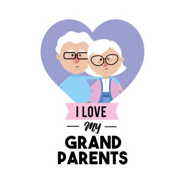 benim dedesi kutlama tasarım vektör çizim seviyorum