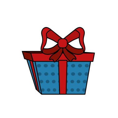 Mevcut hediye ile şerit yay süsleme tasarlamak vektör