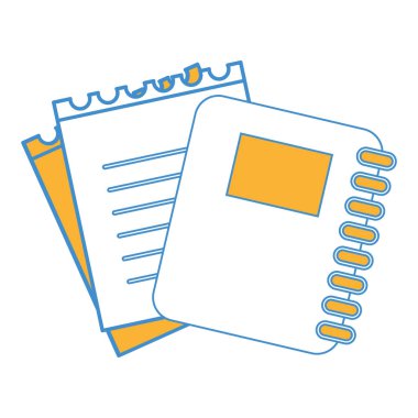 gevşek kağıt, vektör çizim aracıyla defter yüzük