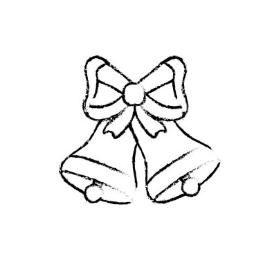 Şekil çan şerit yay dekorasyon tasarım vektör çizim ile