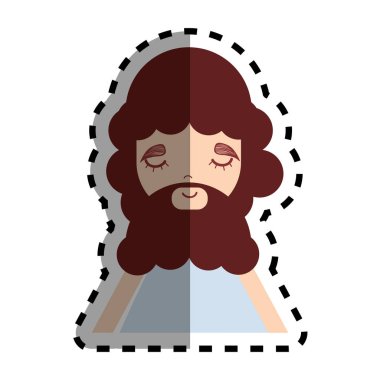 sakal ve raslantısal bez simgesi, vektör çizim tasarım olan adam