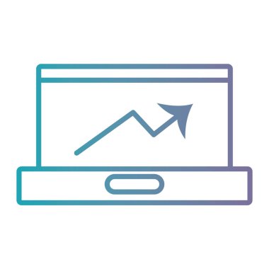 satır dizüstü elektronik teknoloji simge vektör çizim