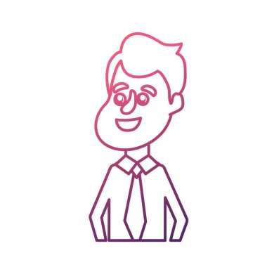 satır mutlu damat saç modeli ve zarif elbise vektör çizim ile