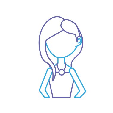 satır mutlu gelin saç modeli ve zarif elbise vektör çizim ile