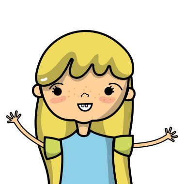 giysilerini ve saç modeli ile güzellik kız tasarlamak vektör çizim