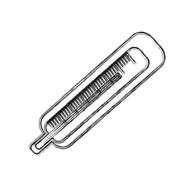 Şekil termometre tıbbi alet gözden geçirme, vektör çizim