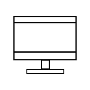 çizgi bilgisayar elektronik teknolojisi bilgi bağlantı vektör çizim ile