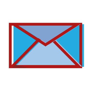 metin iletisi stil vektör çizim ile mektup kartı