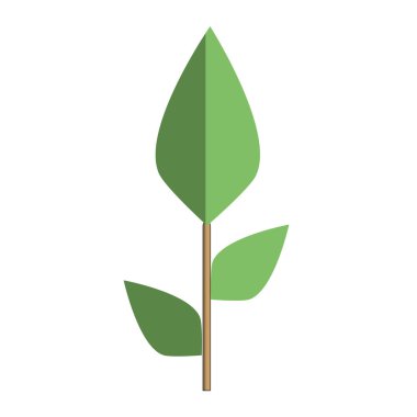 ekoloji bitkiler yaprakları simge vektör çizim ile