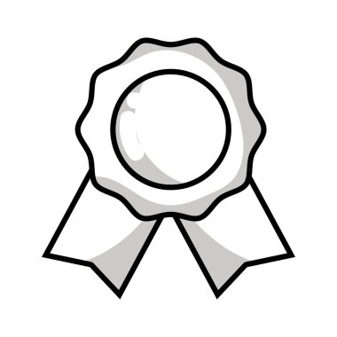 satır madalya sembole rekabet oyun vektör çizim galibi