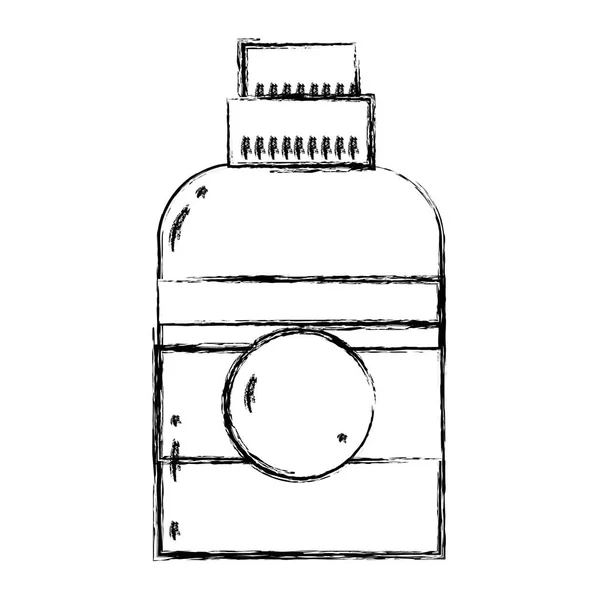 Figur Liquit Tvättmedel Flaskdesign Rengör Vektorillustration — Stock vektor