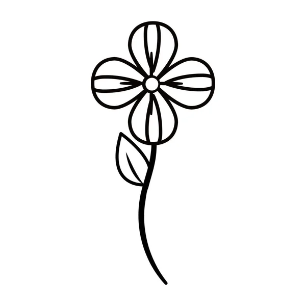 Фігура Красива Квітка Прикраса Векторна Ілюстрація Дизайн — стоковий вектор