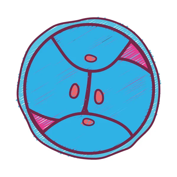 Векторная Иллюстрация Деления Клеток Биологических Эмбрионов — стоковый вектор