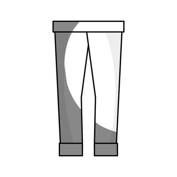 Силуэт Мода Мужчина Брюки Ткань Стиль Векторная Иллюстрация — стоковый вектор
