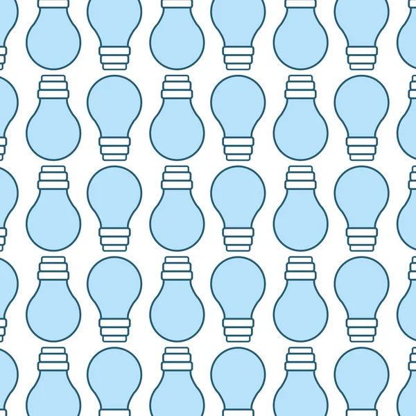 Blau Traditionelle Glühbirne Licht Hintergrund Vektor Illustration Design — Stockvektor