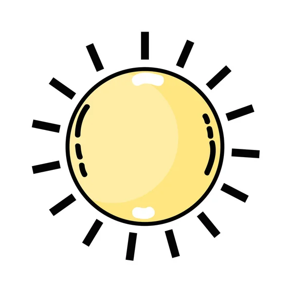 素敵な太陽光線天気ベクトル図 — ストックベクタ