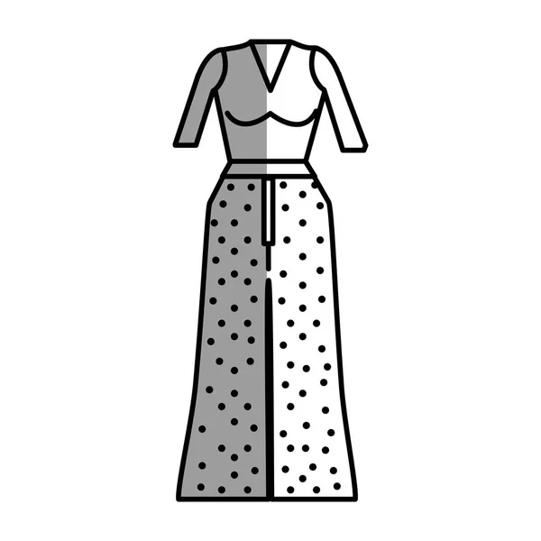 Фігура Випадкова Блузка Штани Стиль Тканини Векторні Ілюстрації — стоковий вектор