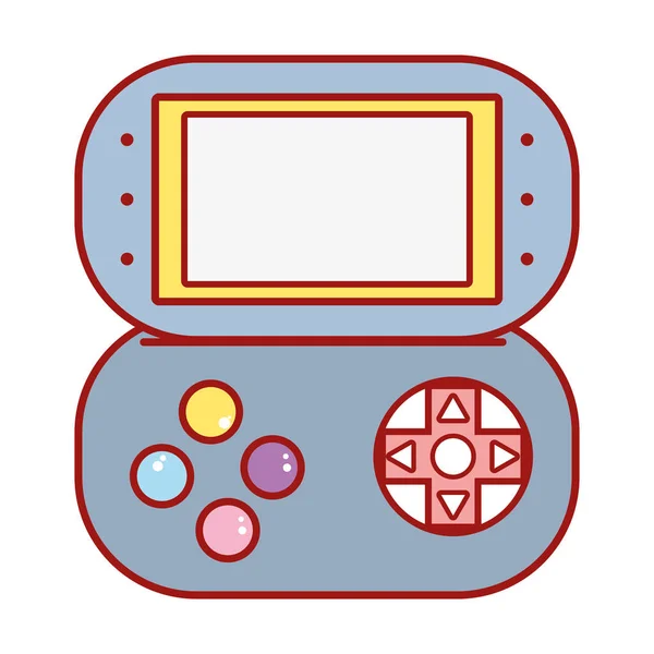 Consola Videojuegos Para Jugar Disfrutar Ilustración Vectorial — Archivo Imágenes Vectoriales