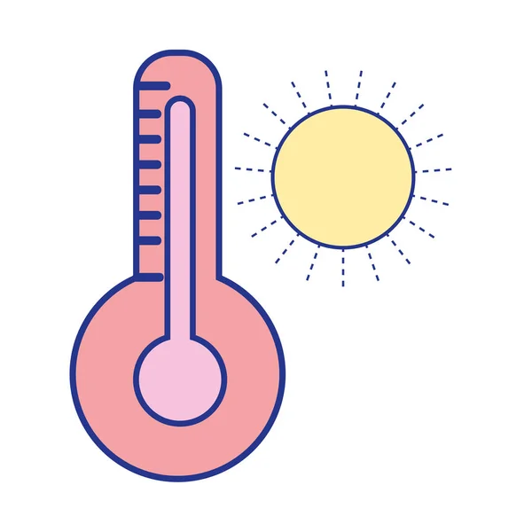 Thermometer Messinstrument Die Temperaturvektorabbildung Kennen — Stockvektor