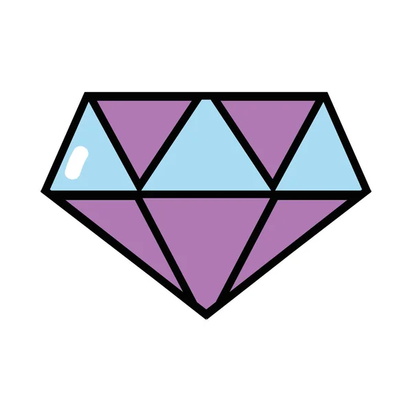 かわいいダイヤモンド エレガントなアクセサリーのデザインのベクトル図 — ストックベクタ
