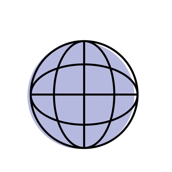 Εικονογράφηση Φορέας Ψηφιακός Χάρτης Παγκόσμια Σύνδεση Δικτύου — Διανυσματικό Αρχείο