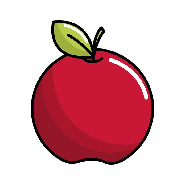 Κόκκινο Μήλο Φρούτα Εικονίδιο Απόθεμα Διανυσματικά Illstration Εικόνα Σχεδίασης — Διανυσματικό Αρχείο