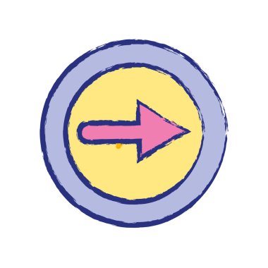 ok sembol simge mobil işareti illüstrasyon vektör