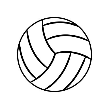 Şekil topu voleybol kutsal kişilerin resmi, vektör çizim tasarım oynamak için