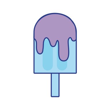 lezzetli ve serinletici polly yaz gün vektör çizim için buz