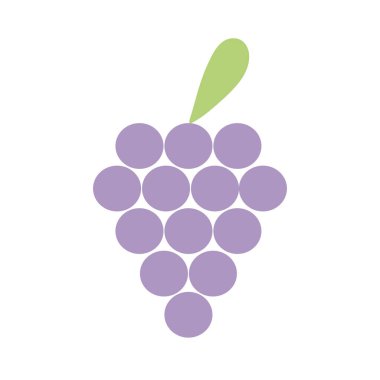 lezzetli üzüm meyve vitamin ve protein vektör çizim ile