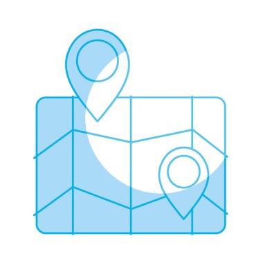 siluet Coğrafya harita konumu vektör çizim için puan ile